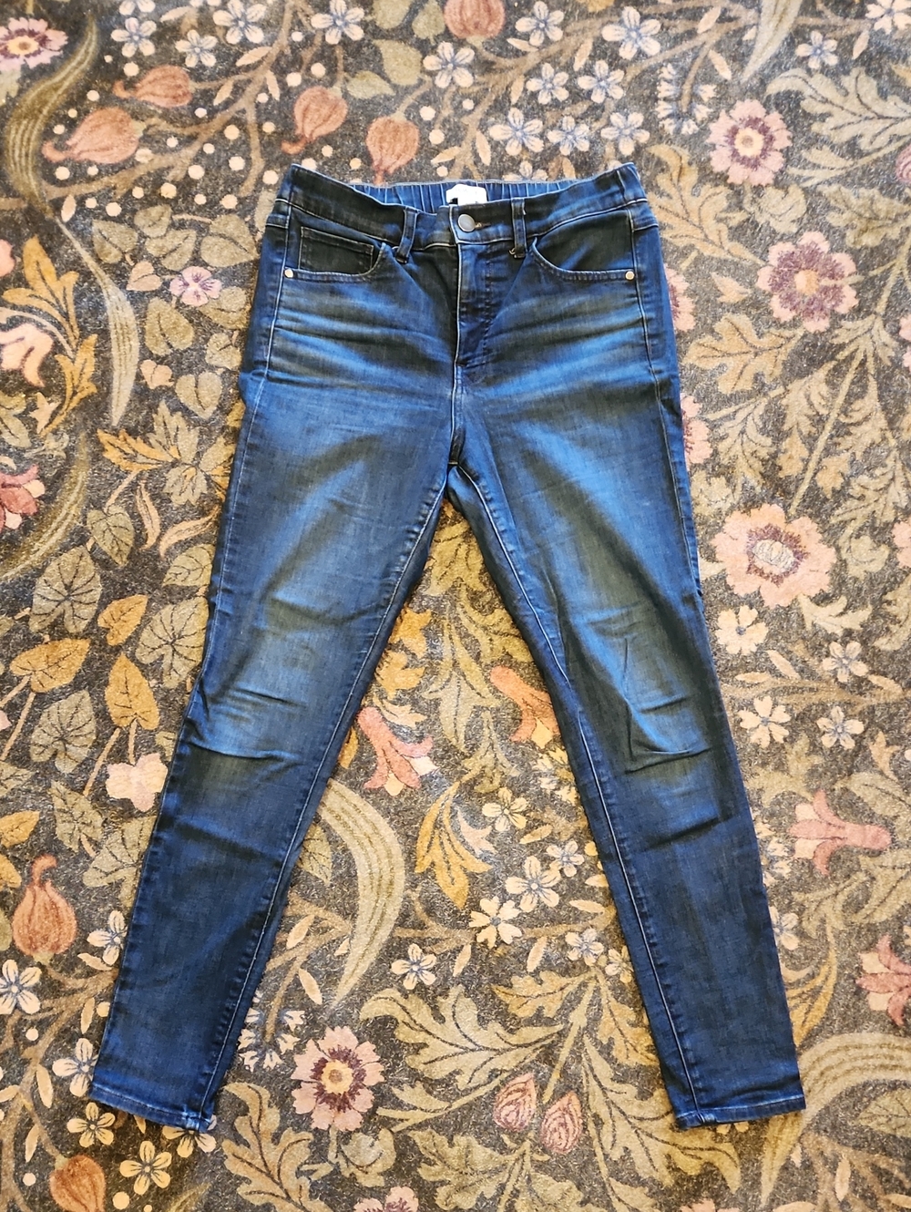 UpWest Jeans - Super Soft W/comfort Band - Dark Blue Women's Stretch